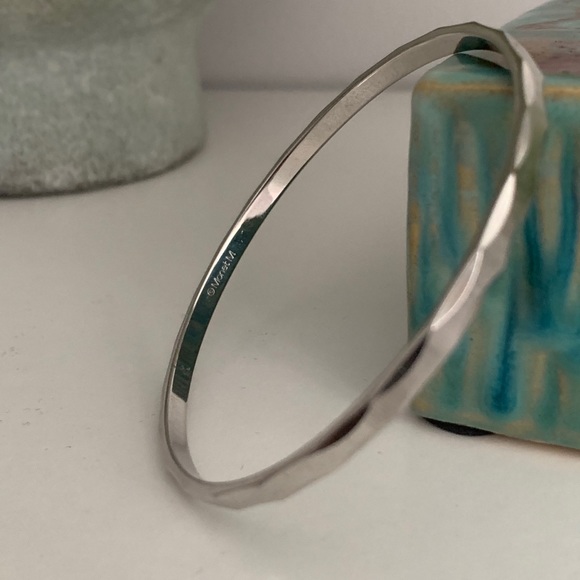 Vintage Monet silver Bangle - Picture 6 of 9